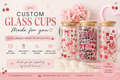 16oz custom glass cups